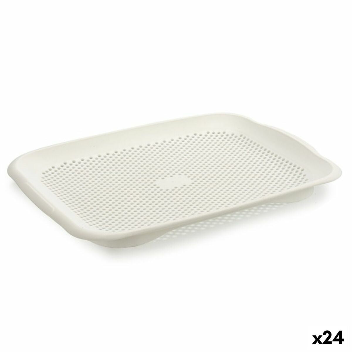 Escorredor Branco Plástico 27 x 3 x 36,3 cm (24 Unidades) - EcoNest