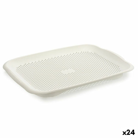 Escorredor Branco Plástico 27 x 3 x 36,3 cm (24 Unidades) - EcoNest