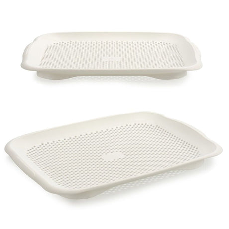 Escorredor Branco Plástico 27 x 3 x 36,3 cm (24 Unidades) - EcoNest