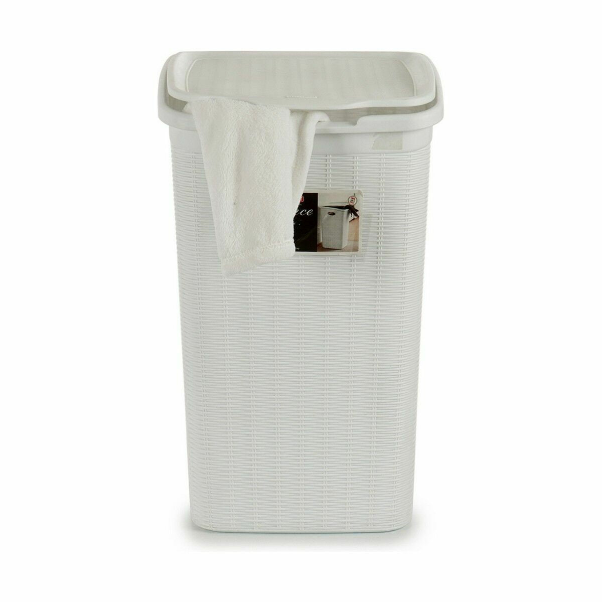 Cesto da Roupa Stefanplast Elegance Branco Plástico 50 L 36,5 x 54,5 x 38 cm (6 Unidades) - EcoNest