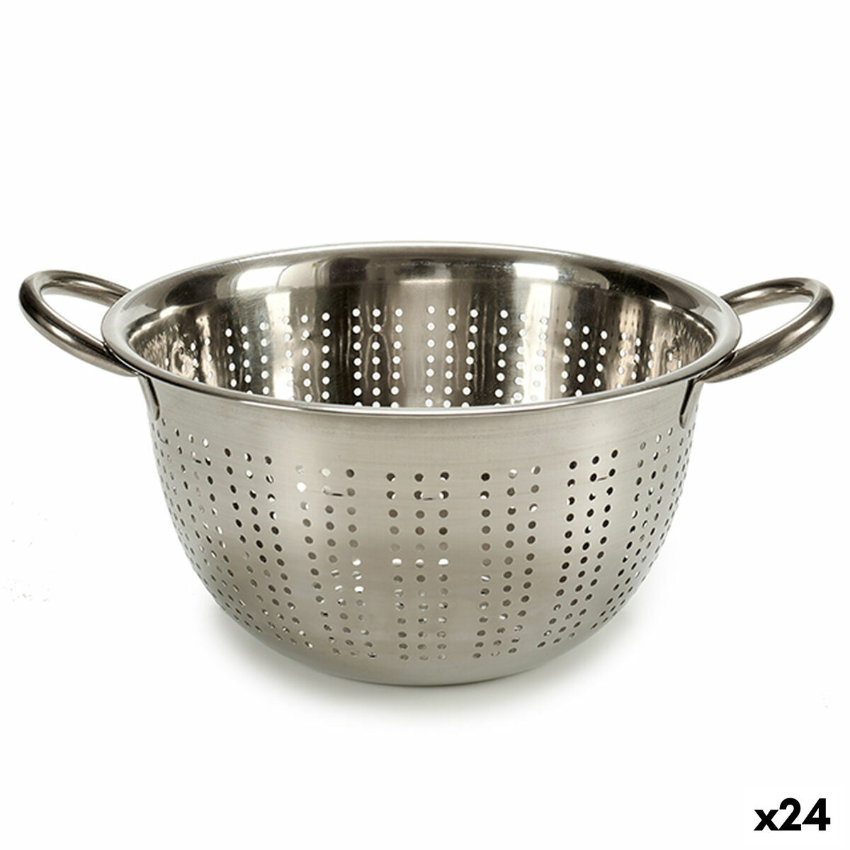 Passador Prateado Aço inoxidável 24 x 12,5 x 30,5 cm (24 Unidades) - EcoNest