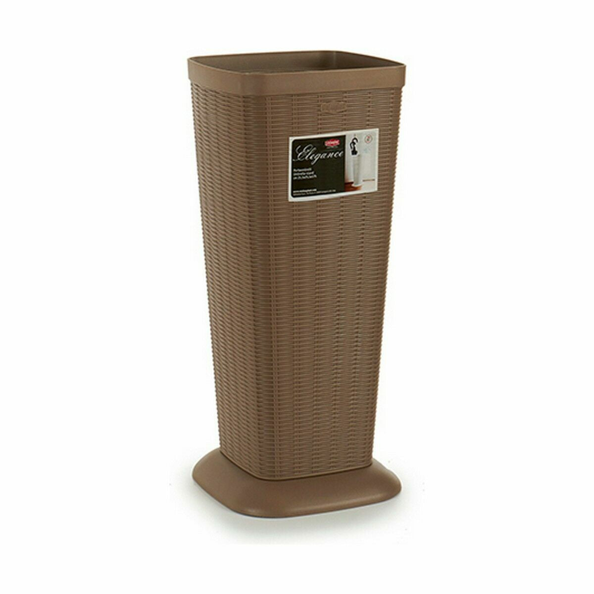 Suporte de guarda-chuva Stefanplast Elegance Bege Plástico 25,3 x 57 x 25,3 cm (6 Unidades) - EcoNest