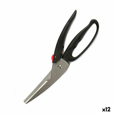 Tesouras Preto Aço Plástico 24,5 x 2 x 7,5 cm (12 Unidades) - EcoNest
