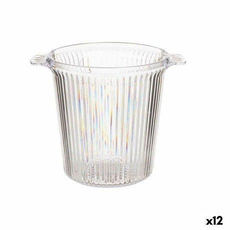Balde de Gelo Riscas Plástico 16,5 x 17 x 21 cm (12 Unidades) - EcoNest