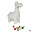 Caixa de pintura Girafa Cerâmica 6,8 x 16,2 x 13,2 cm (12 Unidades) - EcoNest