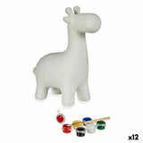 Caixa de pintura Girafa Cerâmica 6,8 x 16,2 x 13,2 cm (12 Unidades) - EcoNest