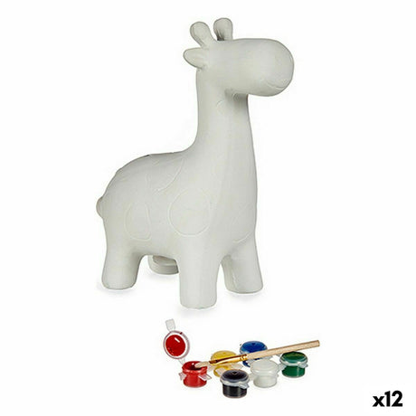 Caixa de pintura Girafa Cerâmica 6,8 x 16,2 x 13,2 cm (12 Unidades) - EcoNest