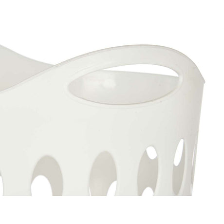 Cesto da Roupa Branco Plástico 50 L 44 x 56 x 41 cm (12 Unidades) - EcoNest