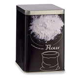 Bote Farinha Preto Metal 1 L (24 Unidades) - EcoNest