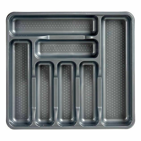 Organizador de Talheres Cinzento Plástico 39 x 5 x 42,5 cm (15 Unidades) - EcoNest