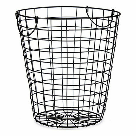 Cesto Com pegas Preto Aço 30 x 30 x 30 cm (8 Unidades) - EcoNest