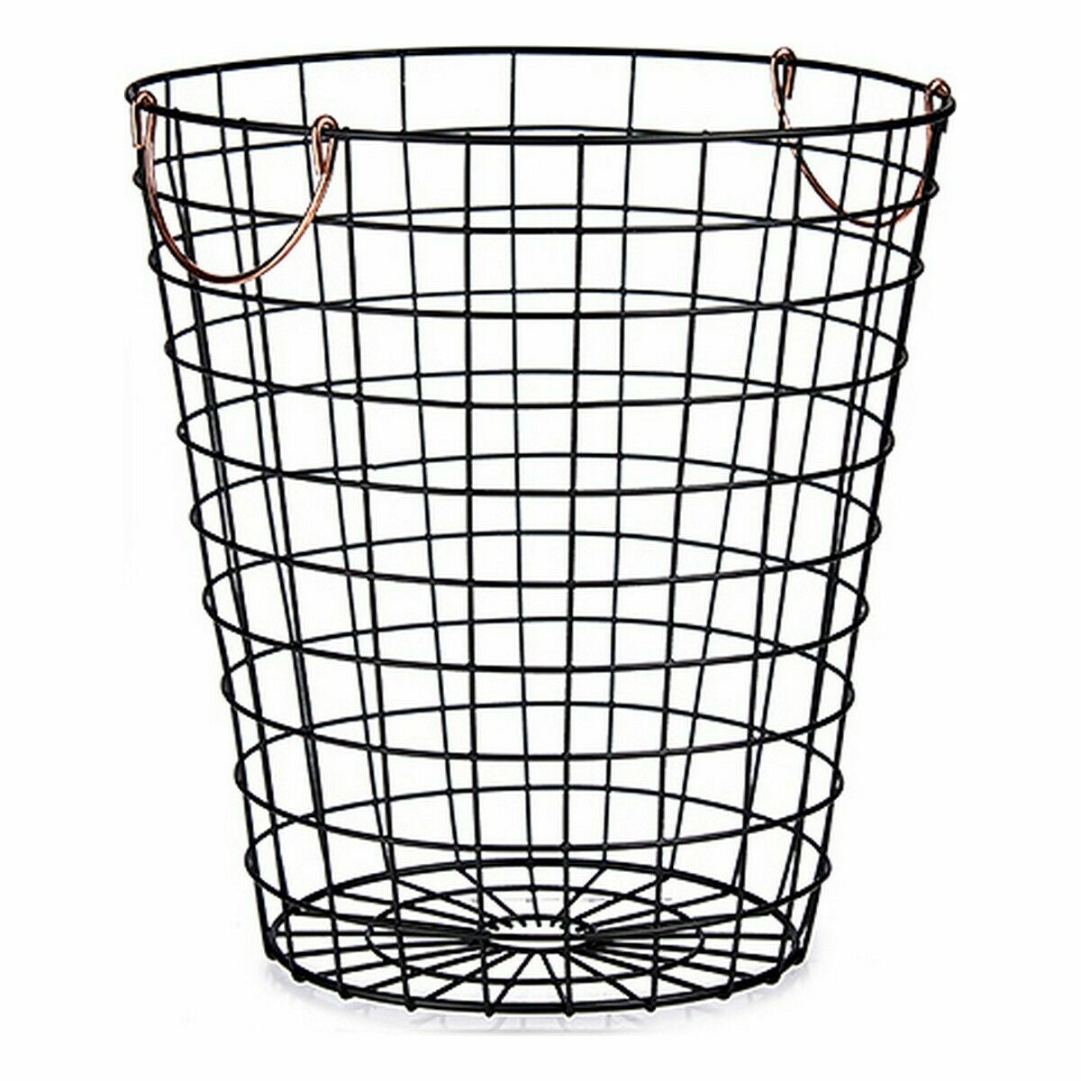Cesto Com pegas Preto Aço 30 x 30 x 30 cm (12 Unidades) - EcoNest