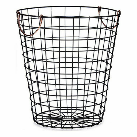 Cesto Com pegas Preto Aço 30 x 30 x 30 cm (12 Unidades) - EcoNest