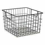 Cesto Com pegas Preto Aço 29 x 19,5 x 32 cm (8 Unidades) - EcoNest