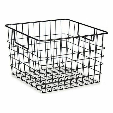 Cesto Com pegas Preto Aço 29 x 19,5 x 32 cm (8 Unidades) - EcoNest