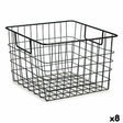 Cesto Com pegas Preto Aço 29 x 19,5 x 32 cm (8 Unidades) - EcoNest