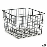 Cesto Com pegas Preto Aço 29 x 19,5 x 32 cm (8 Unidades) - EcoNest