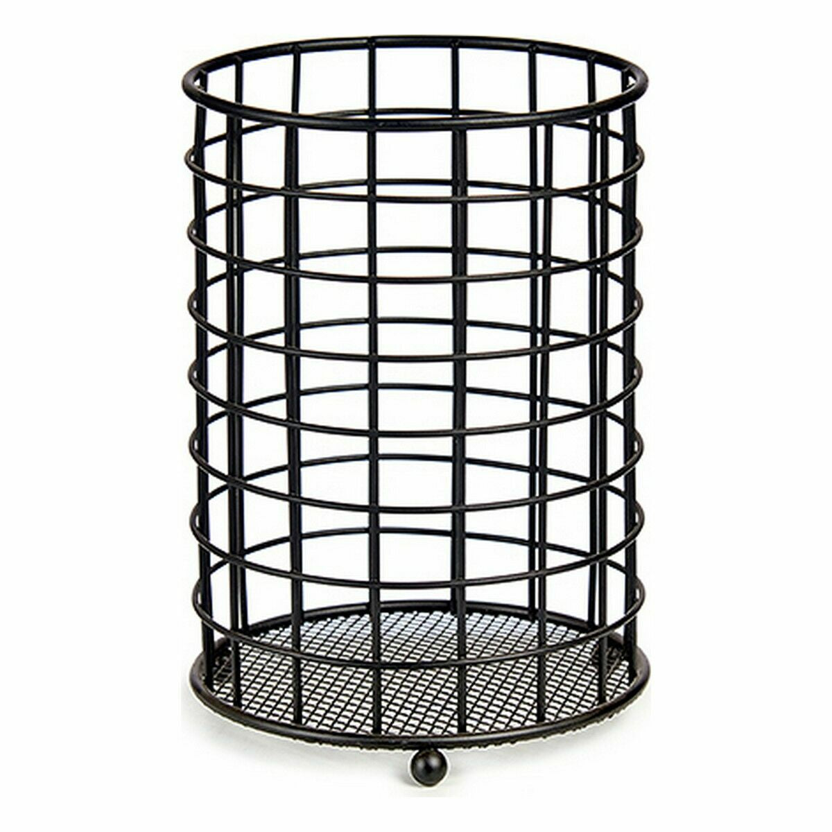 Escorredor de Talheres Preto Aço 12,8 x 17,5 x 12,8 cm (12 Unidades) - EcoNest