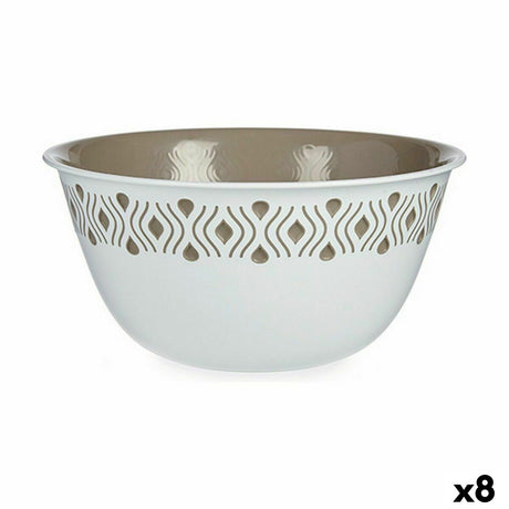 Saladeira Stefanplast Tosca Bege Plástico 29 x 13 x 29 cm (8 Unidades) - EcoNest
