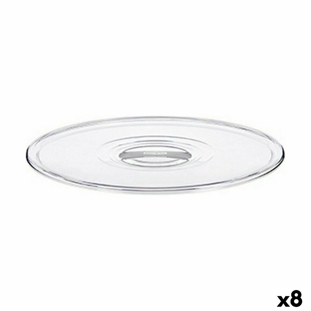 Tampas Stefanplast Tosca Transparente Plástico 29,5 x 2 x 29,5 cm (8 Unidades) - EcoNest