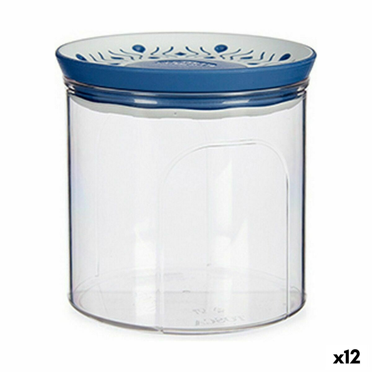 Bote Stefanplast Tosca Hermético Azul Plástico 700 ml 11,7 x 11 x 11,7 cm (12 Unidades) - EcoNest