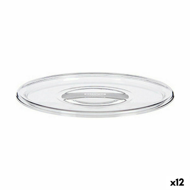 Tampas Stefanplast Tosca Transparente Plástico 19,5 x 2 x 19,5 cm (12 Unidades) - EcoNest