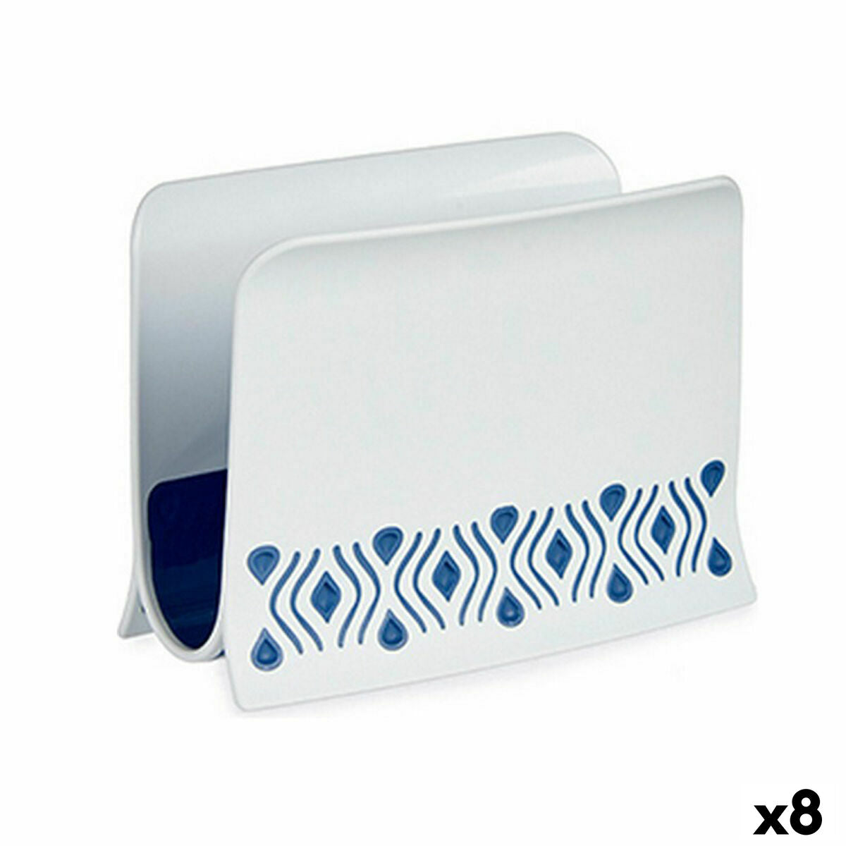 Porta-guardanapos Stefanplast Tosca Azul Plástico 8,8 x 11 x 15 cm (8 Unidades) - EcoNest