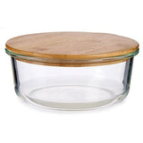 Lancheira Redonda com Tampa Bambu 17 x 7 x 17 cm (12 Unidades) - EcoNest