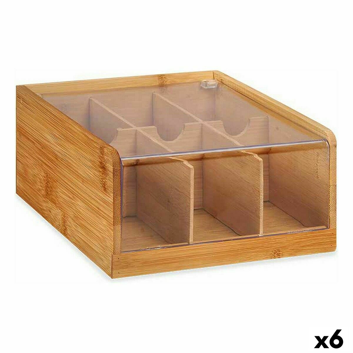 Organizador Chá Bambu 22 x 10 x 20,5 cm (6 Unidades) - EcoNest