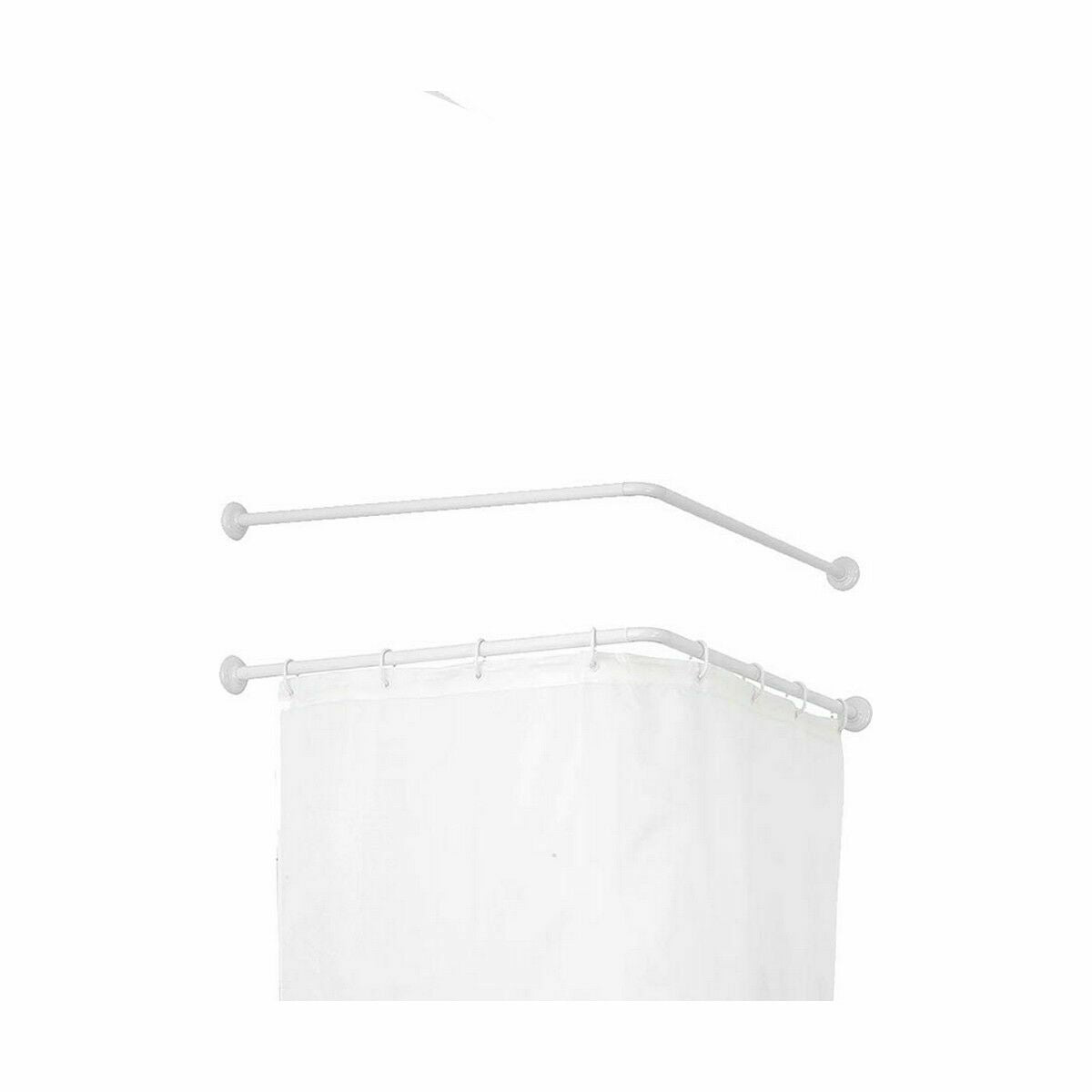 Varão para Cortinas De duche Branco Alumínio 80 cm (24 Unidades) - EcoNest