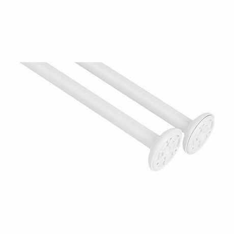 Varão para Cortinas De duche Branco Alumínio 80 cm (24 Unidades) - EcoNest