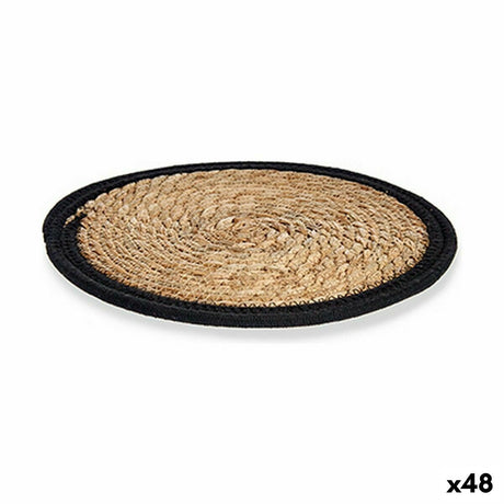 Individuais Natural Preto 30 x 1 x 30 cm (48 Unidades) - EcoNest