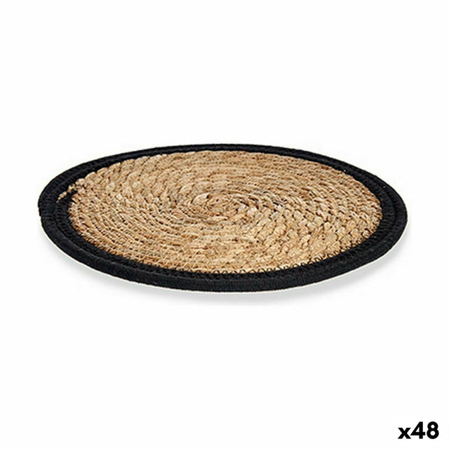 Individuais Natural Preto 30 x 1 x 30 cm (48 Unidades) - EcoNest