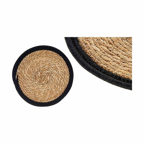Individuais Natural Preto 30 x 1 x 30 cm (48 Unidades) - EcoNest