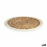 Individuais Natural Branco 30 x 1 x 30 cm (48 Unidades) - EcoNest