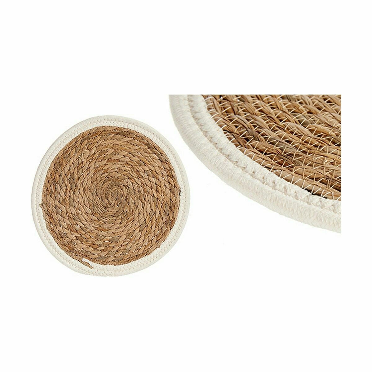 Individuais Natural Branco 30 x 1 x 30 cm (48 Unidades) - EcoNest