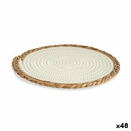 Individuais Natural Branco 30 x 1 x 30 cm (48 Unidades) - EcoNest