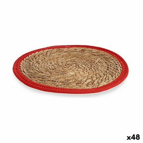 Individuais Natural Vermelho 35 x 1 x 35 cm (48 Unidades) - EcoNest