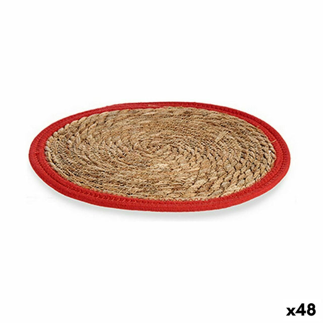 Individuais Natural Vermelho 35 x 1 x 35 cm (48 Unidades) - EcoNest