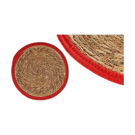 Individuais Natural Vermelho 35 x 1 x 35 cm (48 Unidades) - EcoNest