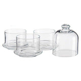 Conjunto de Potes Patisserie Bombons Empilhável Vidro 9 x 22 x 9 cm (6 Unidades) - EcoNest
