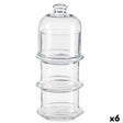 Conjunto de Potes Patisserie Bombons Empilhável Vidro 9 x 22 x 9 cm (6 Unidades) - EcoNest