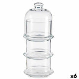 Conjunto de Potes Patisserie Bombons Empilhável Vidro 9 x 22 x 9 cm (6 Unidades) - EcoNest