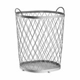 Cesto Prateado Metal 40 L 31 x 54,7 x 46,5 cm (4 Unidades) - EcoNest