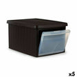 Caixa de Armazenagem com Tampa Stefanplast Elegance Bijzettafel Castanho Plástico 29 x 21 x 39 cm (5 Unidades) - EcoNest