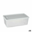 Caixa de Armazenagem com Tampa Stefanplast Elegance Branco Plástico 5 L 19,5 x 11,5 x 33 cm (12 Unidades) - EcoNest