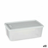 Caixa de Armazenagem com Tampa Stefanplast Elegance Branco Plástico 5 L 19,5 x 11,5 x 33 cm (12 Unidades) - EcoNest