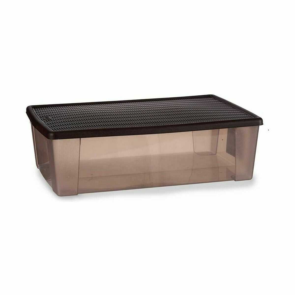 Caixa de Armazenagem com Tampa Stefanplast Elegance Castanho Plástico 30 L 38,5 x 17 x 59,5 cm (6 Unidades) - EcoNest