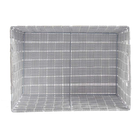 Cesto da Roupa Branco Tecido 10 L 25 x 20 x 35 cm (12 Unidades) - EcoNest
