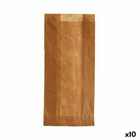 Conjunto de Sacos Reutilizáveis para Alimentos Compostável 12 x 27 cm Cellulose (10 Unidades) - EcoNest